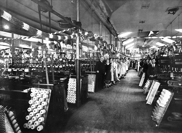 Interior of Litton Mill, Derbyshire, 1933. Artist: Unknown