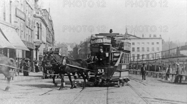 Long Row Central, Nottingham, Nottinghamshire, c1890(?). Artist: Unknown