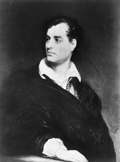 Lord Byron, English Romantic poet, 1814. Artist: Thomas Phillips