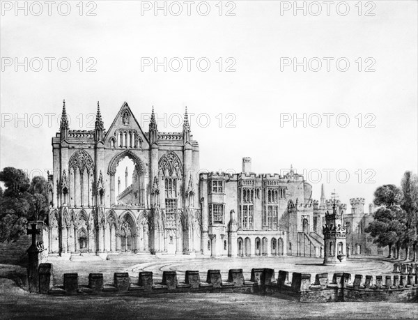 Newstead Abbey, Nottinghamshire, 1812-1815. Artist: Unknown