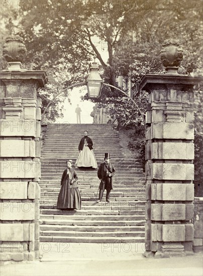 Nottingham Castle before restoration, Nottinghamshire, c1870. Artist: Allen and Sons