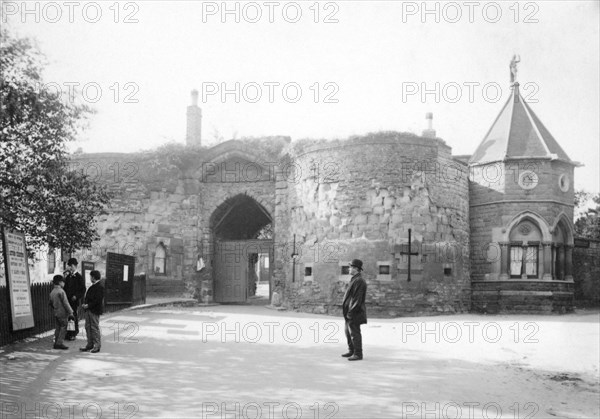 Nottingham Castle Lodge and Gateway, c1870(?). Artist: Unknown