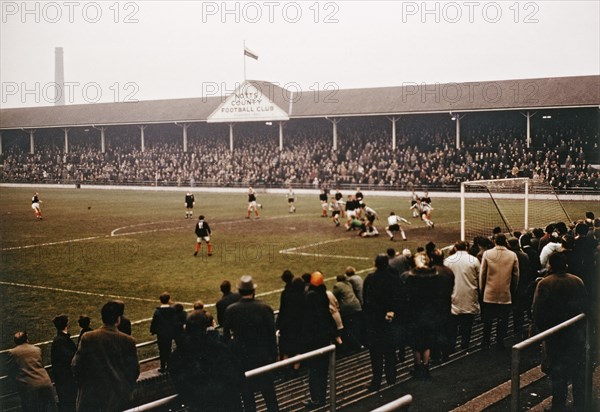 Notts County football match, Meadow Lane, Nottingham, Nottinghamshire, 1968.  Artist: George L Roberts