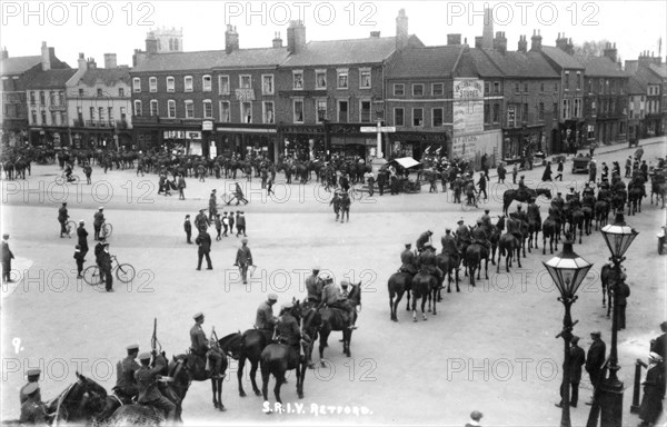 Visit of the Prince of Wales, Market Place, Retford, Nottinghamshire, 1923. Artist: Unknown