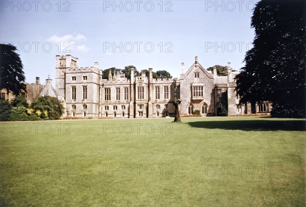 South aspect of Newstead Abbey, Nottinghamshire, 1965. Artist: George L Roberts