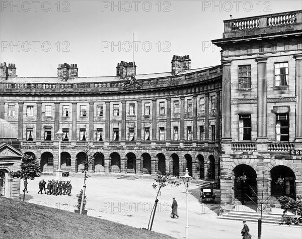 The Crescent, Buxton, Derbyshire, July 1915. Artist: S Baddley