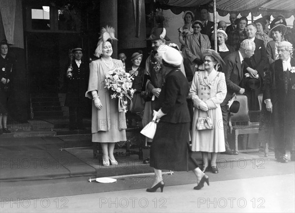 The visit of Queen Elizabeth to Mansfield, Nottinghamshire, 1950. Artist: Unknown