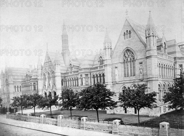 University College, Shakespeare Street entrance, Nottingham, Nottinghamshire, c1880. Artist: Unknown