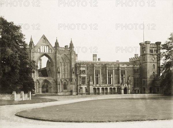 West aspect of Newstead Abbey, Nottinghamshire, c1900. Artist: Henson & Co