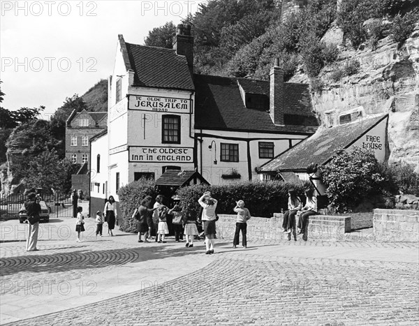 Ye Olde Trip to Jerusalem Public House and Brewhouse Yard Museum, Nottingham, c1980. Artist: Edgar Lloyd