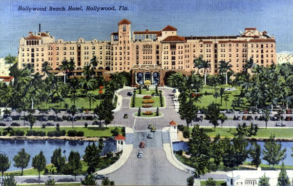Hollywood Beach Hotel, Hollywood, Florida, USA, 1940. Artist: Unknown