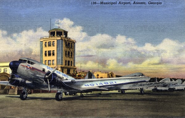 Municipal Airport, Atlanta, Georgia, USA, 1940. Artist: Unknown