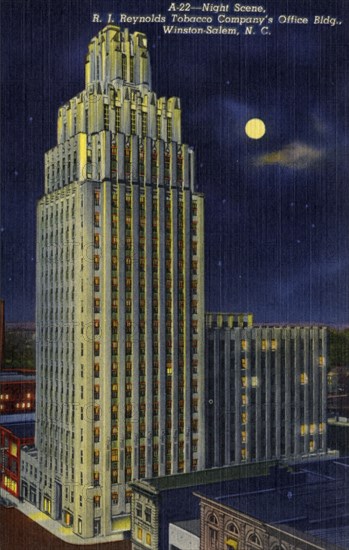 RJ Reynolds Tobacco Company's Office Building, Winston-Salem, North Carolina, USA, 1940. Artist: Unknown