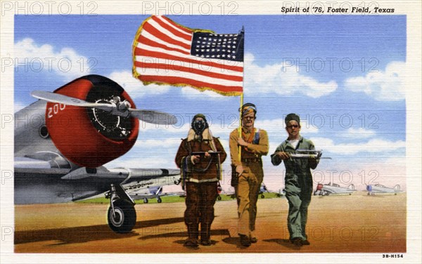 'Spirit of '76, Foster Field, Texas', USA, 1943. Artist: Unknown