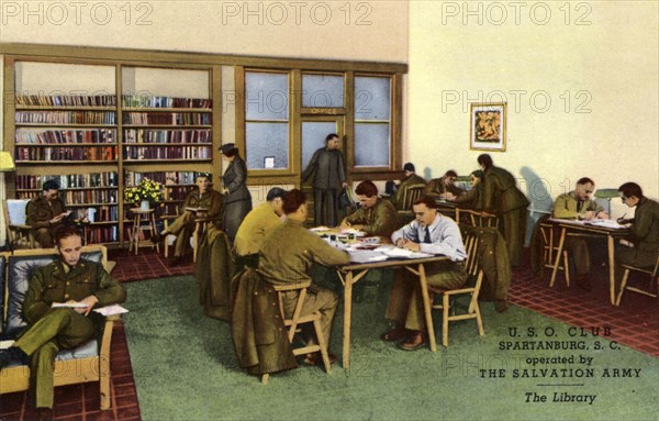 USO Club, Spartanburg, South Carolina, USA, 1943. operated by The Salvation Army, The Library Artist: Unknown
