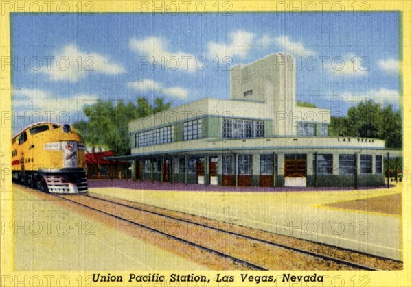 Union Pacific Station, Las Vegas, Nevada, 1941. Artist: Unknown