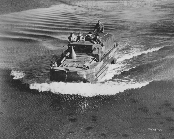 GMC DUKW amphibious vehicle, Fort Sheridan, Illinois, USA, 1940s. Artist: Unknown
