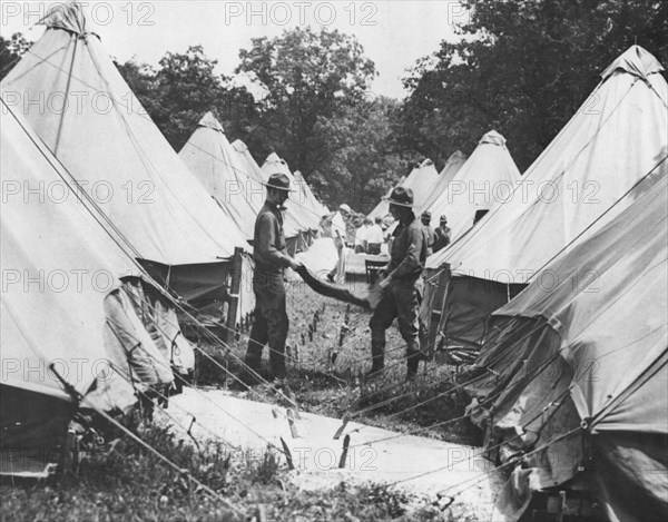 Military camp, Fort Sheridan, Illinois, USA, 1928. Artist: Unknown