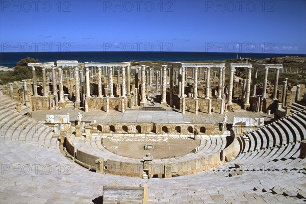 The theatre, Leptis Magna, Libya.