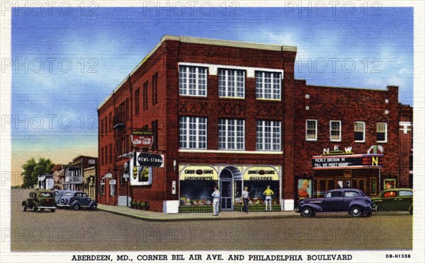 Corner of Bel Air Avenue and Philadelphia Boulevard, Aberdeen, Maryland, USA, 1940. Artist: Unknown