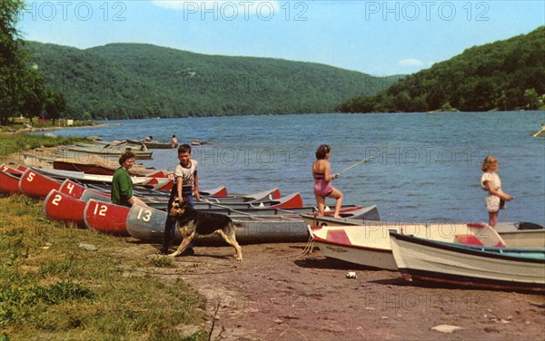 Squantz Pond, Fairfield, Connecticut, USA, 1954. Artist: Unknown