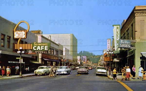 Willamette Street, Eugene, Oregon, USA, 1958. Artist: Unknown