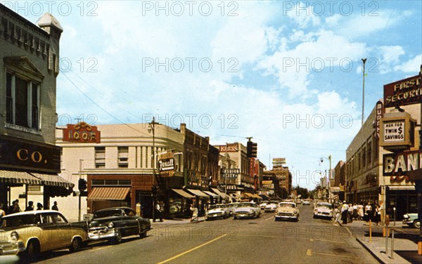 Park Avenue from A Street, Idaho Falls, Idaho, USA, 1959. Artist: Unknown