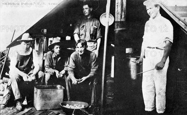 'Kitchen Police', Fort Sheridan, Illinois, USA, 1940. Artist: Unknown