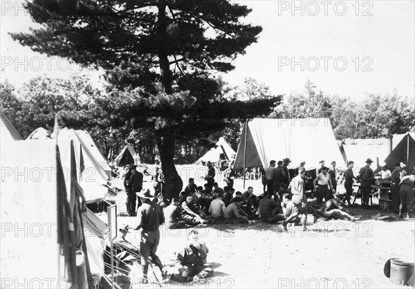 Military camp, Fort Sheridan, Illinois, USA, 1930. Artist: Unknown