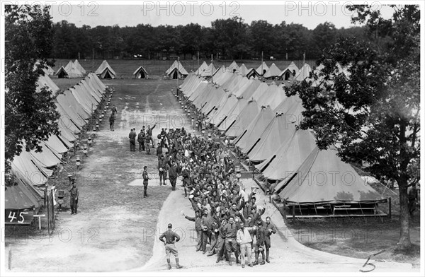 Military camp, Fort Sheridan, Illinois, USA, 1930. Artist: Unknown