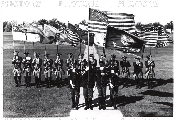 Honour Guard troops, Fort Sheridan, Illinois, USA, 1975. Artist: Unknown