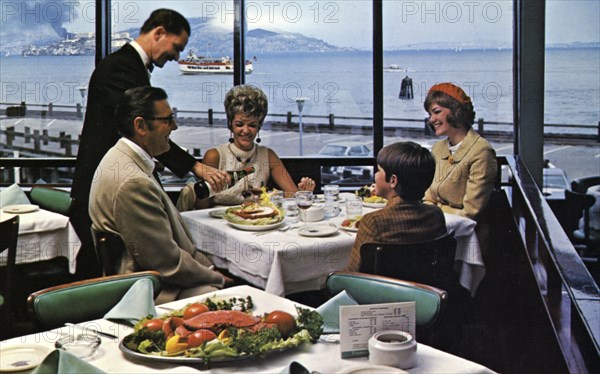 The Franciscan Restaurant, Fisherman's Wharf, San Francisco, California, USA, 1965. Artist: Unknown