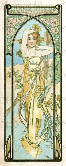 'Awakening of Morning', 1899. Artist: Alphonse Mucha