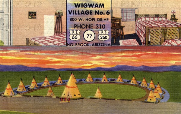 Wigwam Village No 6, Holbrook, Arizona, 1951. Artist: Unknown