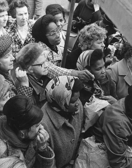 In the Bull Ring, Birmingham, May 1972.