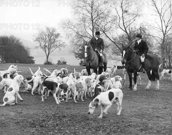 Surrey Union fox-hunters, c1960s.