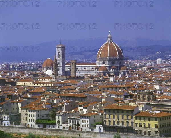 Florence from Piazzale Michaelangelo, Italy.