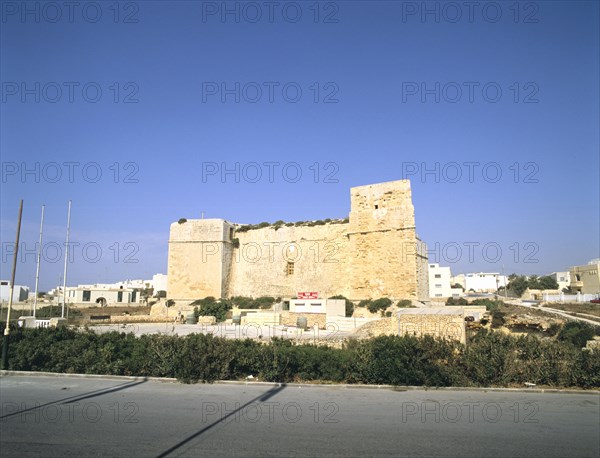 St Thomas's Tower, Harbour, Marsascala, Malta.
