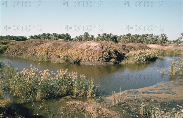 River Tigris by the Tower of Babel, Babylon, Iraq.