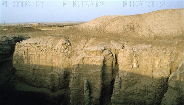 Flood pits, Ur, Iraq, 1977.