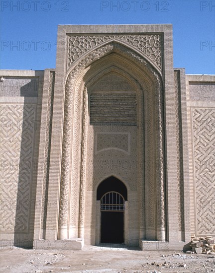 Facade of the Abbasid Palace, Baghdad, Iraq, 1977.