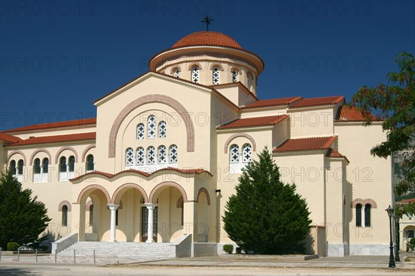 Monastery and church of Agios Gerasimos, Kefalonia, Greece.