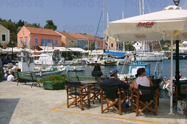 Fiskardo harbour, Kefalonia, Greece.