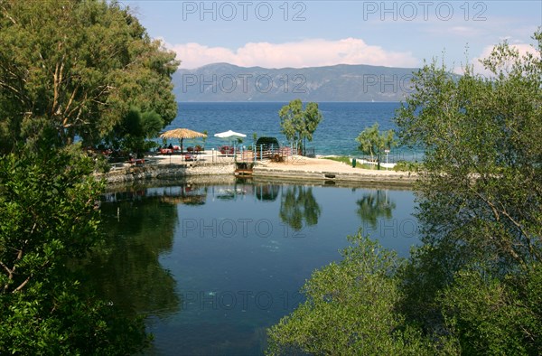 Karavomilos Lake, Kefalonia, Greece.