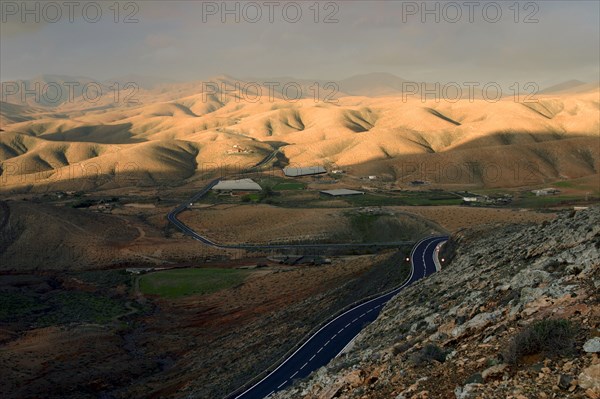 Mountains between La Pared and Pajara, Fuerteventura, Canary Islands.