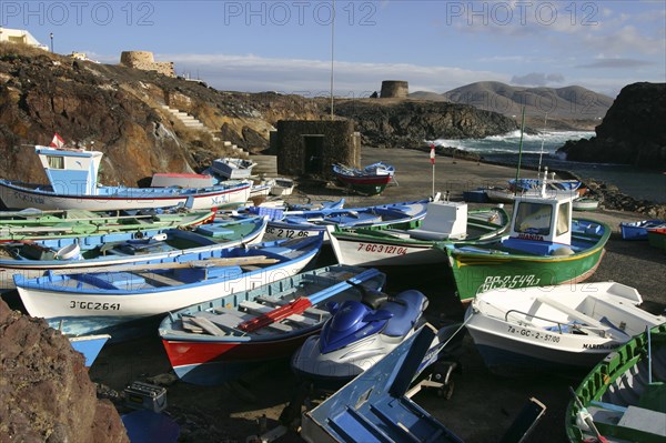 Fishing Boats, El Cotillo, Fuerteventura, Canary Islands.