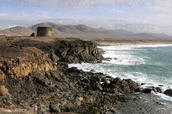 Tower, El Cotillo, Fuerteventura, Canary Islands.