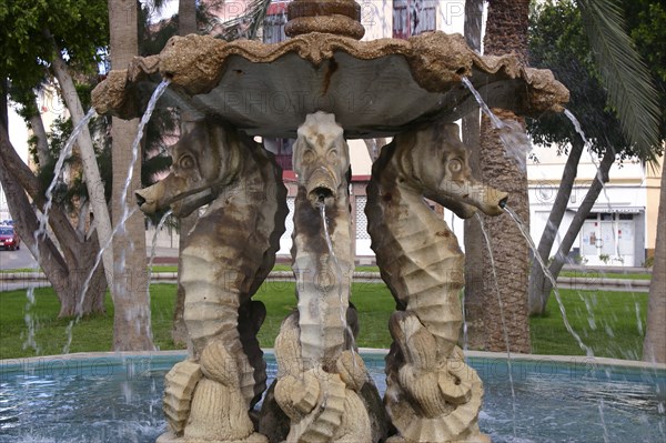 Fountain detail, Gran Tarajal, Fuerteventura, Canary Islands.