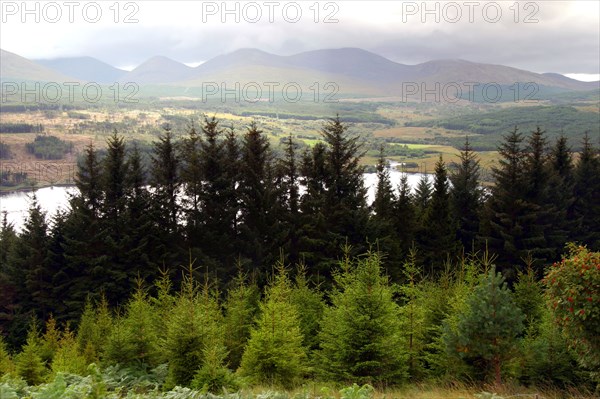 View across the Great Glen from Glen Garry, Highland, Scotland.