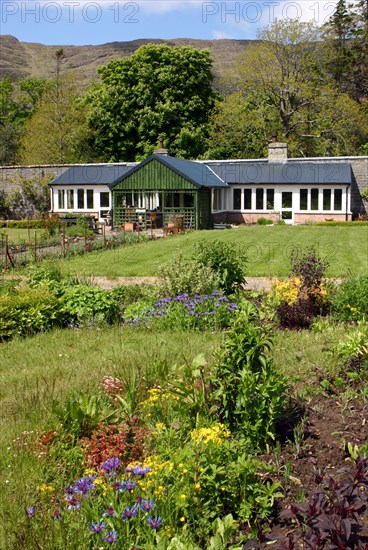 Victorian walled garden, The Potting Shed cafe and restaurant, Applecross, Scotland.